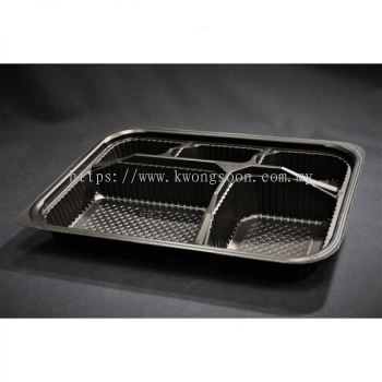 Plastic Bento Box Take Away 3 / 4 / 5 Compartment Wholesale