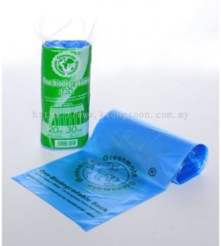 Biodegradable Garbage Bag Bin Liner - Blue Tint