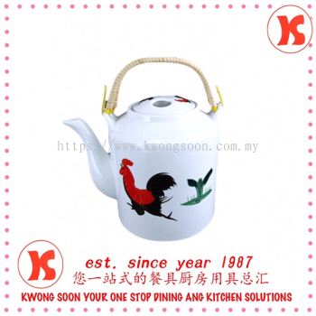 Roaster Chicken Porcelains Tea Pot With Handle