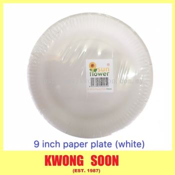 6 7 8 9 Inch Paper Plate White