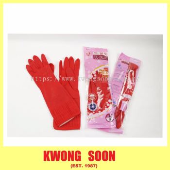 Red Pink Sakura DU-PALLO Glove Household Glove Industrial Glove