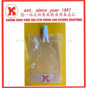 WATER BAG JUICE TEA SOYA PLASTIC BAG WITH LID