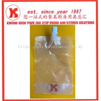 WATER BAG JUICE TEA SOYA PLASTIC BAG WITH LID