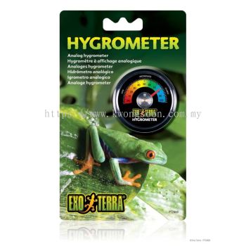 EXO TERRA HYGROMETER ANALOG AMPHIBIANS HYGROMETER MONITOR HUMIDITY HUMID TROPICAL RAINFOREST REPTILE