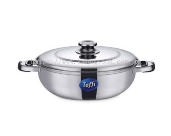 TOFFI SINGLE DUAL STEAMBOAT POT STAINLESS STEEL