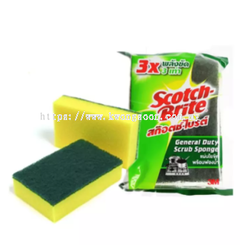 Scotch Brite 3M General Duty Scrub Sponge Scouring Pad ಼