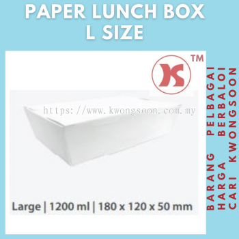 L SIZE PAPER LUNCH BOX / KRAFT BOX / KOTAK NASI / 纸饭盒