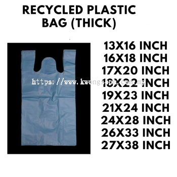 Recycled Thick Singlet Plastic Bag
