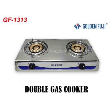 GOLDEN FUJI GF-1313 BPC DOUBLE GAS COOKER (CAST IRON) (SIRIM)