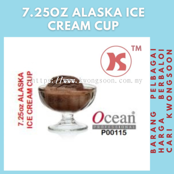 OCEAN GLASS 7.25oz ALASKA ICE CREAM CUP