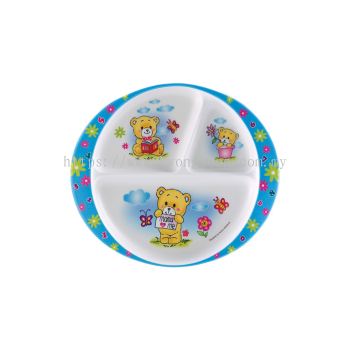 10'' 3 COMPARTMENT OVAL PLATE