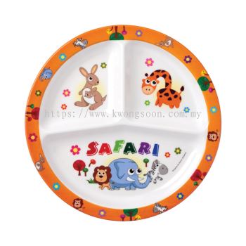 10 1/2'' 3 COMPARTMENT ROUND PLATE 