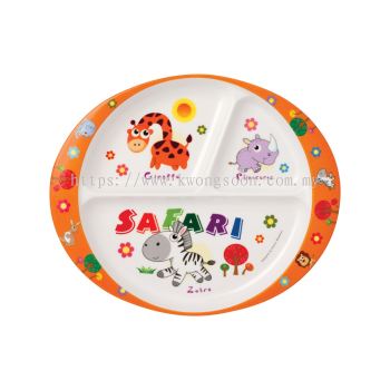 10'' 3 COMPARTMENT OVAL PLATE