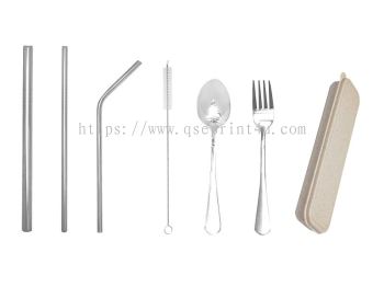 CS3002 - Cutlery and Straw Set With Box 