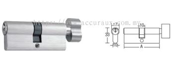 Single Profile Cylinder With Thumbturn