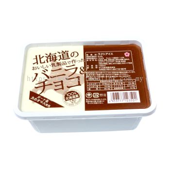 SAKURA SYOKUHIN HOKKAIDO NO OISHI NYUUSEIHIN DE TSUKUTTA VANILLA&CHOCO ICE 1000ML(FROZEN)(ICE CREAM)