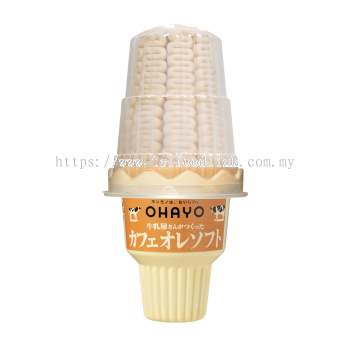 OHAYO MILK GYUNYU YA SAN GA TSUKUTTA CAFE AU LAIT SOFT 180ML(FROZEN)(ICE CREAM)