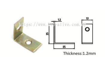 ZINC L BRACKET 13X25MM