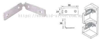 BRACKET FOR T107 ALUMINIUM PROFILE HANDLE