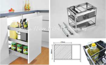 350MM 3 TIER MULTI-FUNCTION PULL OUT BASKET