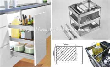 400MM 3 TIER MULTI-FUNCTION PULL OUT BASKET