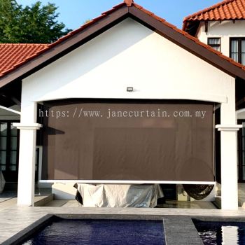 Motorised Outdoor Shades for UV, Wind and Rain Protection - Enhance Outdoor Space