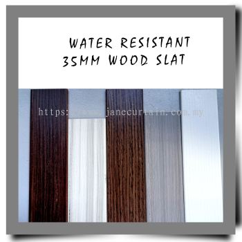 Water Resistant 35mm Wood Slat