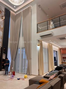 Ripple Fold Curtains Day And Night Resort Villa Sendayan 