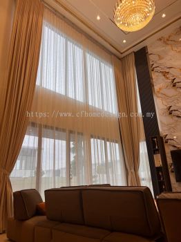Ripple Fold Curtains Day And Night Resort Villa Sendayan 