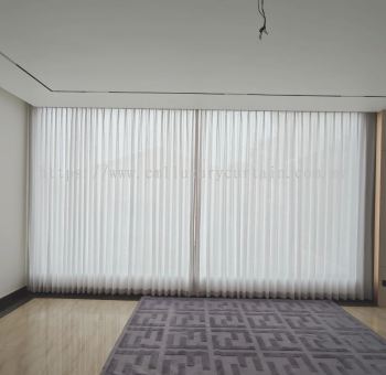 S-Fold Curtain With Memory Treatment