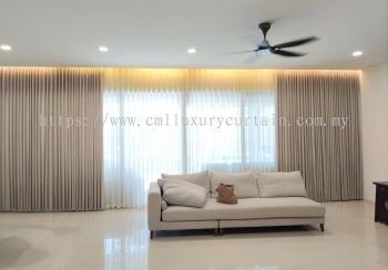 S-Fold Curtain With Memory Treatment