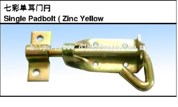 SINGLE PADBOLT ZINC YELLOW (WS)