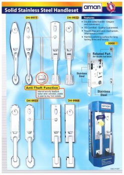 AMAN SOLID STAINLESS STEEL HANDLESET Series (WS)