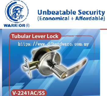 WARRIOR TUBULAR LEVER LOCK V 2241 AC SS (WS)