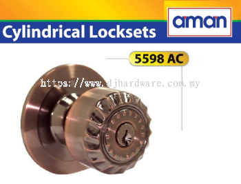 AMAN CYLINDRICAL LOCKSTES 5598 AC (WS)