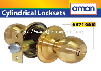 AMAN CYLINDRICAL LOCKSTES 6871 GSB (WS)