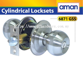 AMAN CYLINDRICAL LOCKSTES 6871 GSS (WS)