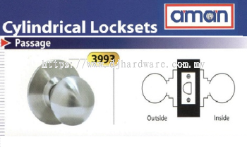 AMAN CYLINDRICAL LOCKSTES PASSAGE 3993 (WS)