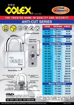 COLEX ANTI CUT SERIES (WS)