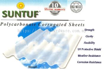 SUNTUF Polycarbonate Corrugated Sheets TRIMDEK (WS) - English