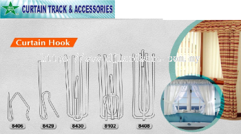 CURTAIN TRACK & ACCESSORIES CURTAIN HOOK (WS)