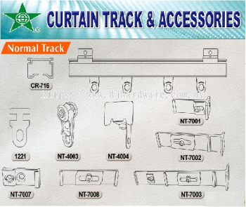 CURTAIN TRACK & ACCESSORIES NORMAL TRACK (WS)