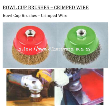 BOWL CUP BRUSHES CRIMPED WIRE (WS)