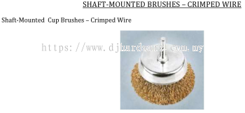 SHAFT MOUNTED BRUSHES CRIMPED WIRE (WS)