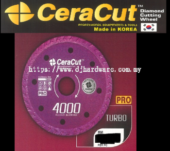 CERACUT DIAMOND CUTTING WHEEL PROFESSIONAL EQUIPMENTS & TOOLS PRO 4000 TURBO (WS)