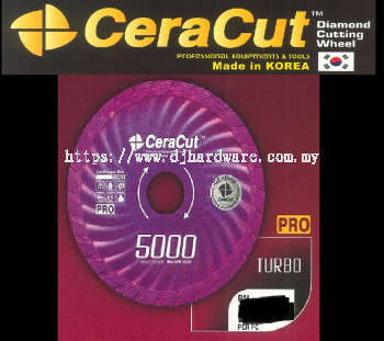 CERACUT DIAMOND CUTTING WHEEL PROFESSIONAL EQUIPMENTS & TOOLS PRO 5000 TURBO (WS)