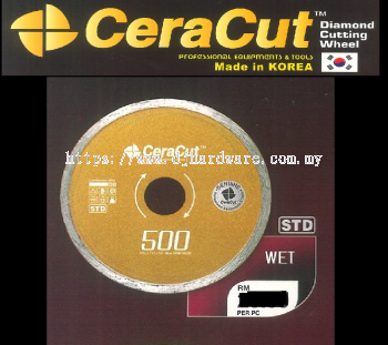 CERACUT DIAMOND CUTTING WHEEL PROFESSIONAL EQUIPMENTS & TOOLS STD 500 WET (WS)