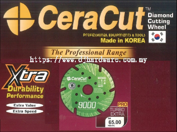 CERACUT DIAMOND CUP WHEEL PROFESSIONAL EQUIPMENTS & TOOLS XTRA DURABILITY PERFORMANCE TURBO EXTRA 9000 PRO (WS)