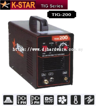 K STAR INVERTER WELDING MACHINE TIG SERIES TIG 200 (TS)