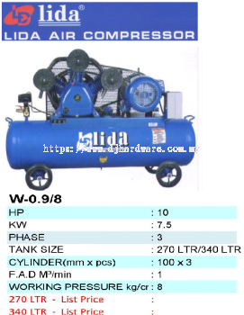 LIDA AIR COMPRESSOR HIGH PRESSURE V 0.9 8 (TS)